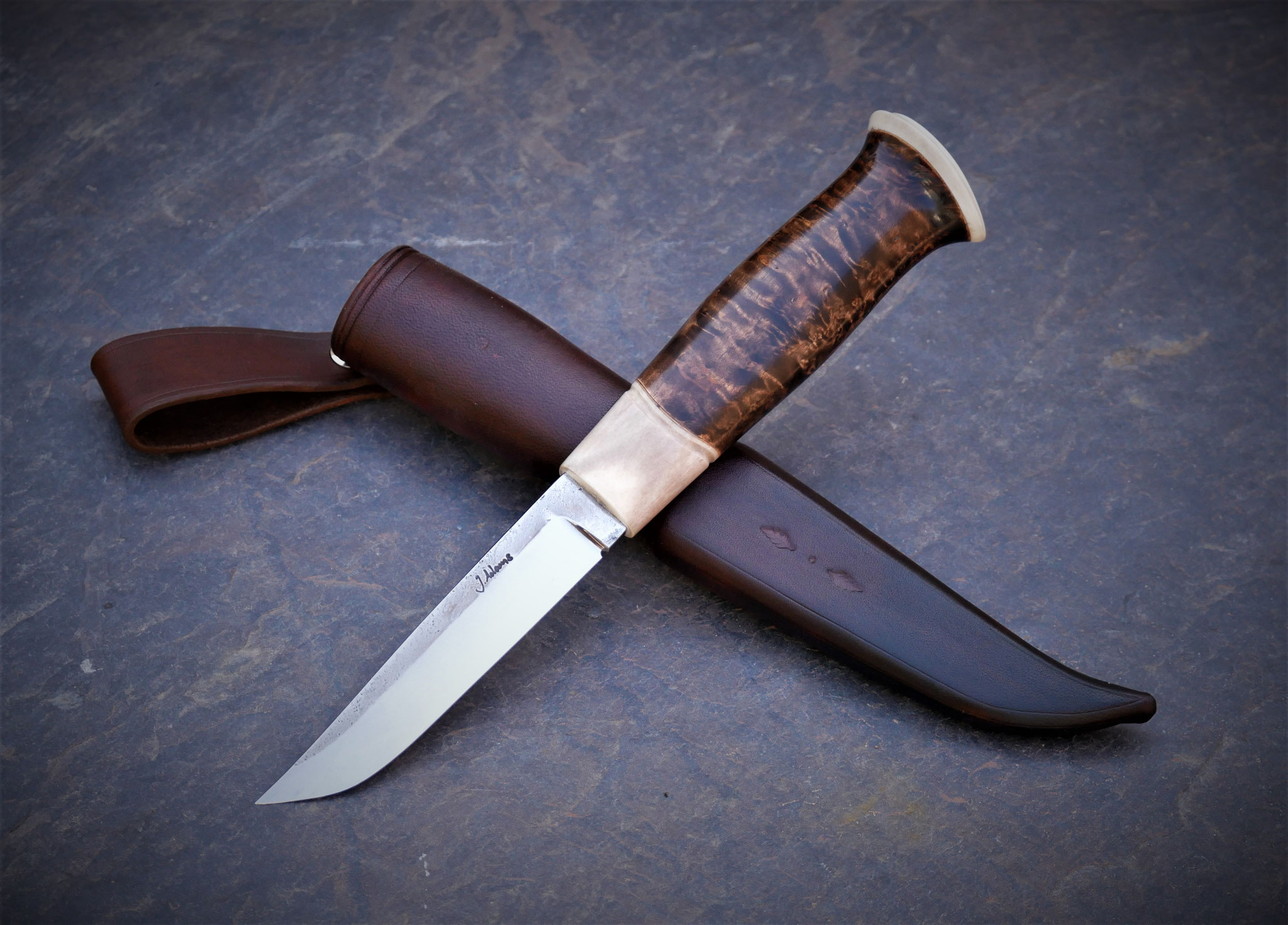 Puukko mit Holzgriff, nordische Tradition