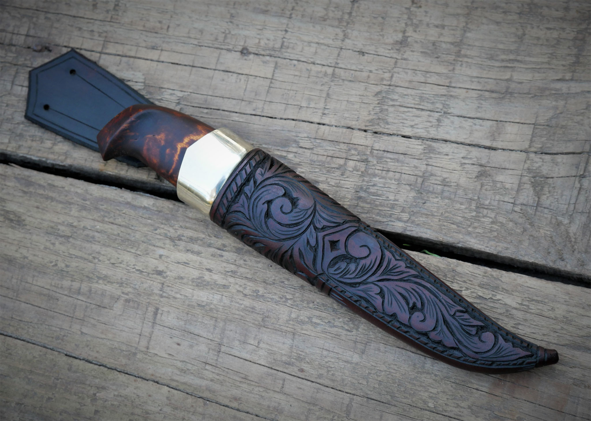 Jagdmesser-Set mit Hirschhorngriff