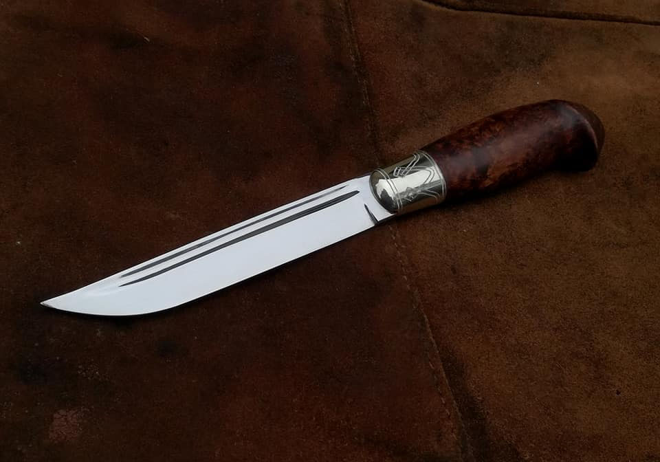 Puukko mit Holzgriff, natürlich